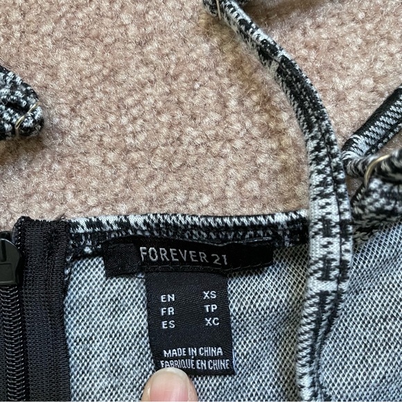 Black Checkered Dress - Picture 3 of 4